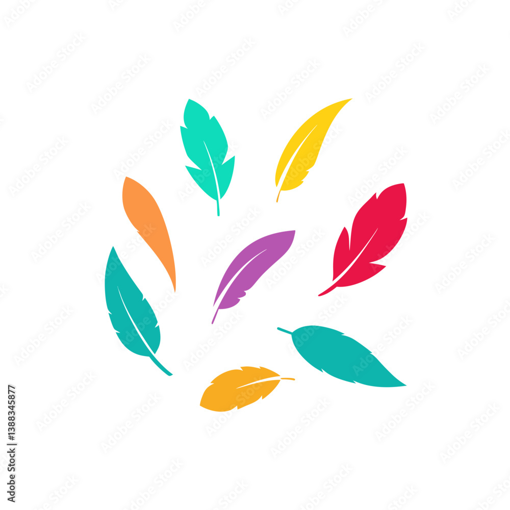 set of leaves vector illustration set of leaves vector illustration