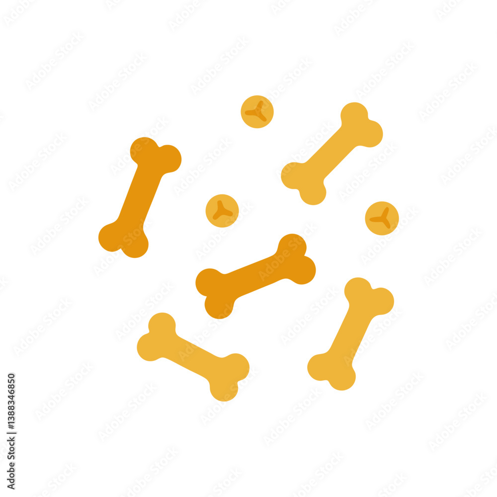 dog bone on white background dog bone on white background