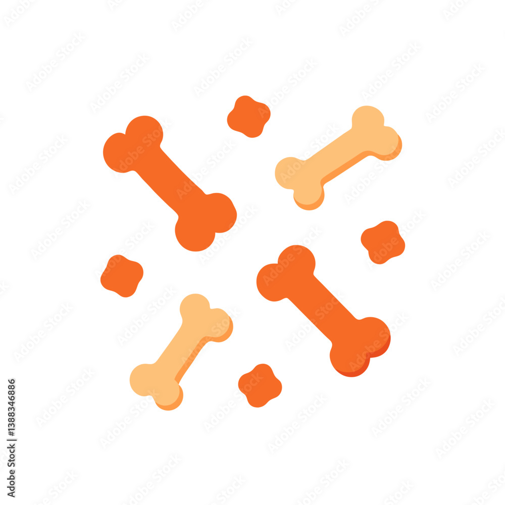 dog bone on white background dog bone on white background