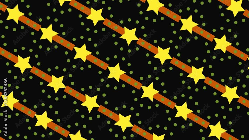 Abstract rotating stars pattern with dots animated background video motion graphic Abstract rotating stars pattern with dots animated background video motion graphic