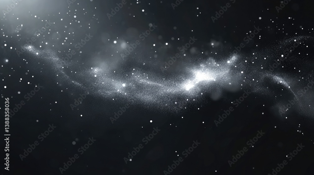 Ethereal Galaxy Scene with Glittering Stars and Nebulae, Evoking a Sense of Wonder and Cosmic Mystery in a Deep Space Setting Ethereal Galaxy Scene with Glittering Stars and Nebulae, Evoking a Sense of Wonder and Cosmic Mystery in a Deep Space Setting
