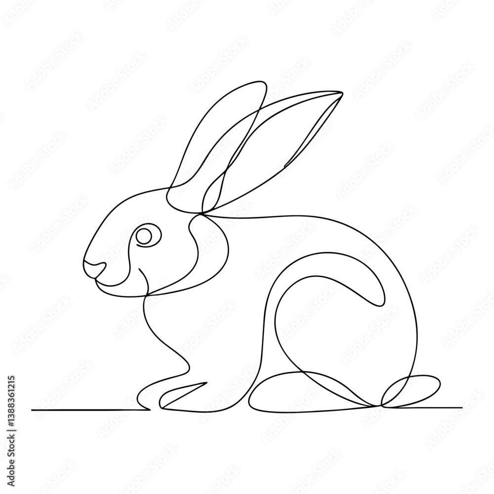 vector illustration of a rabbit vector illustration of a rabbit