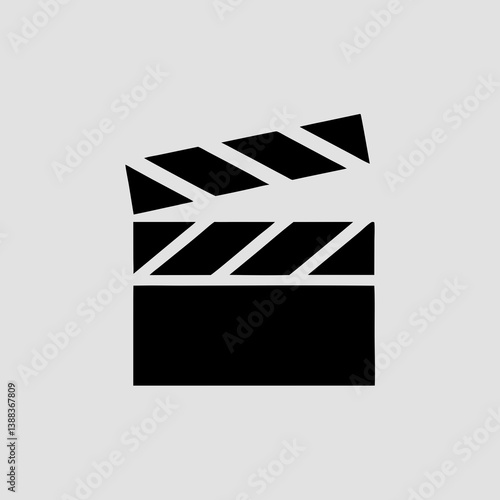 movie clapper board vector illustration