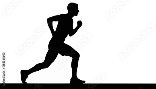 Athlete sprinting at starting line, determination and focus