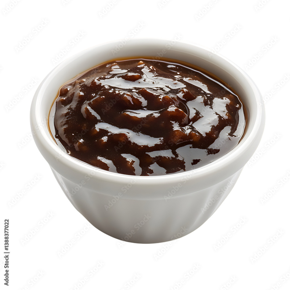 Tamarind Chutney Cup Isolated on Transparent Background Tamarind Chutney Cup Isolated on Transparent Background