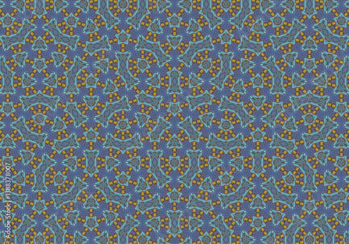 Seamless Cloth Endless Visual Decoration Digital Fashion Texture Perspective Geometric Tile Fabric Shape Symmetric Template Graphic Luxury Interior Textile Art Design Wallpaper Background Pattern.