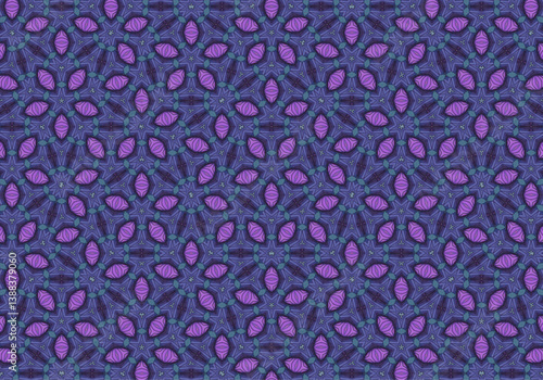 Seamless Cloth Endless Visual Decoration Digital Fashion Texture Perspective Geometric Tile Fabric Shape Symmetric Template Graphic Luxury Interior Textile Art Design Wallpaper Background Pattern.