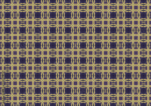 Seamless Cloth Endless Visual Decoration Digital Fashion Texture Perspective Geometric Tile Fabric Shape Symmetric Template Graphic Luxury Interior Textile Art Design Wallpaper Background Pattern.