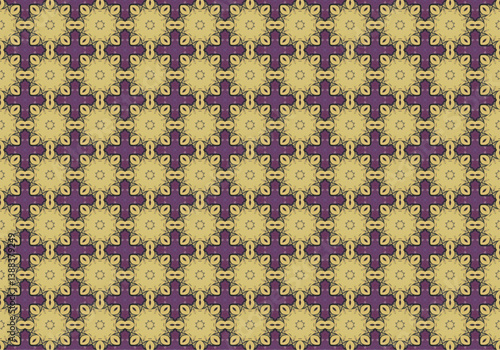 Seamless Cloth Endless Visual Decoration Digital Fashion Texture Perspective Geometric Tile Fabric Shape Symmetric Template Graphic Luxury Interior Textile Art Design Wallpaper Background Pattern.