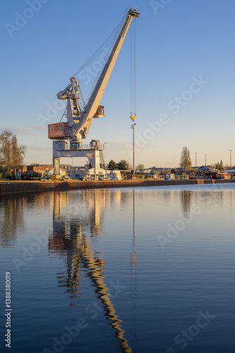 cranes in port