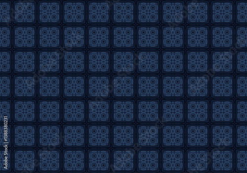 Seamless Cloth Endless Visual Decoration Digital Fashion Texture Perspective Geometric Tile Fabric Shape Symmetric Template Graphic Luxury Interior Textile Art Design Wallpaper Background Pattern.