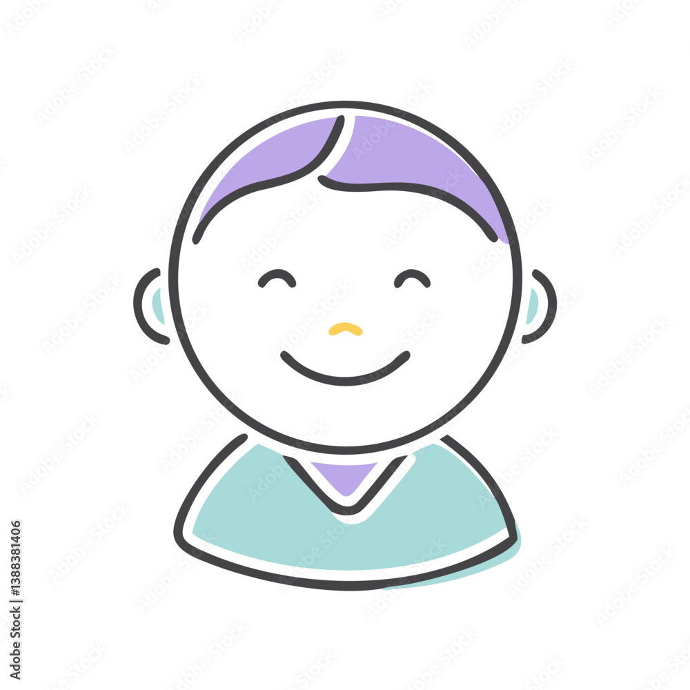 happy child smiling with joy against a simple background happy child smiling with joy against a simple background
