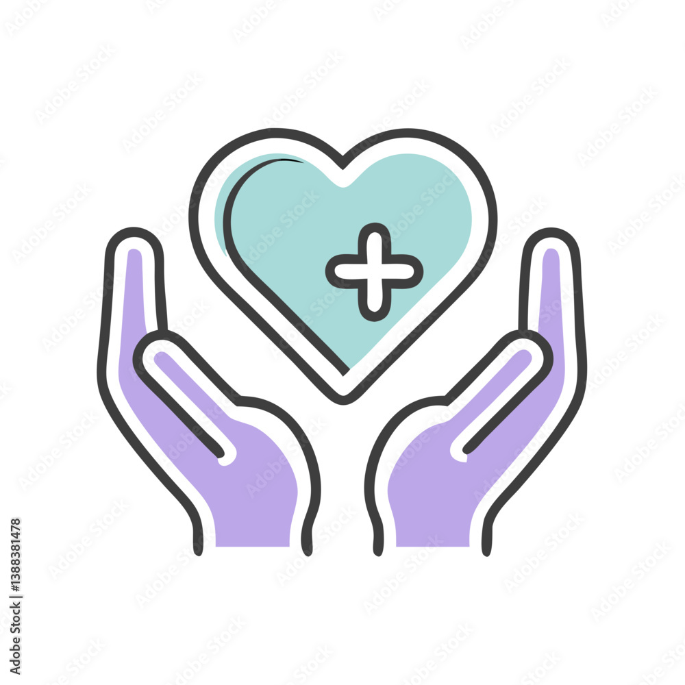Hands Holding a Heart Symbolizing Health and Care Hands Holding a Heart Symbolizing Health and Care