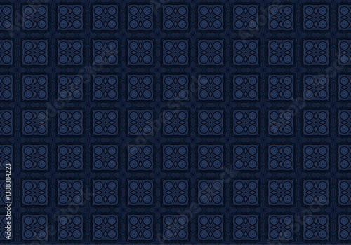 Seamless Cloth Endless Visual Decoration Digital Fashion Texture Perspective Geometric Tile Fabric Shape Symmetric Template Graphic Luxury Interior Textile Art Design Wallpaper Background Pattern.