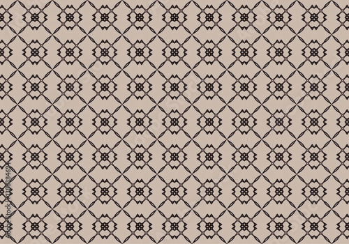 Seamless Cloth Endless Visual Decoration Digital Fashion Texture Perspective Geometric Tile Fabric Shape Symmetric Template Graphic Luxury Interior Textile Art Design Wallpaper Background Pattern.