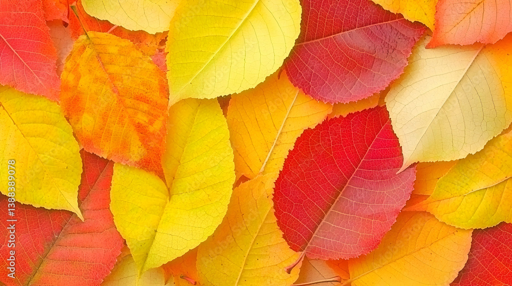 Vibrant autumn leaves background texture Vibrant autumn leaves background texture