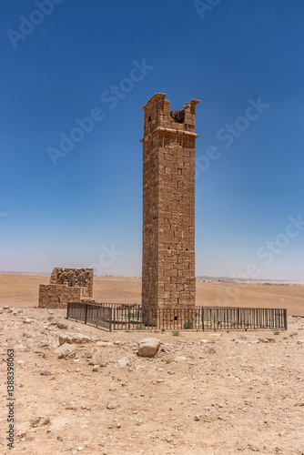 Obraz na płótnie Stylite (monk's) tower at Umm ar-Rasas site in Jordan w salonie