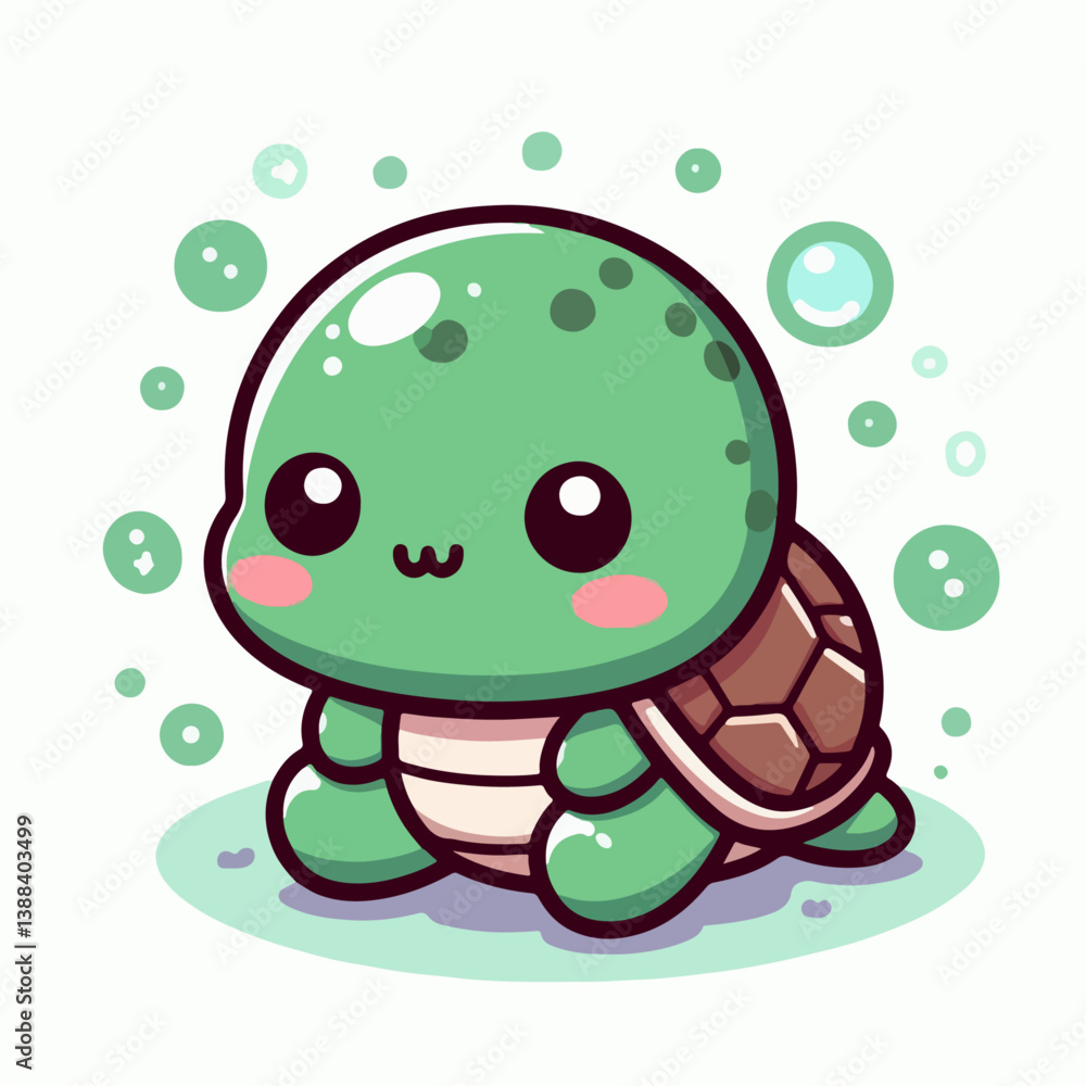 cute cartoon turtle vector illustration cute cartoon turtle vector illustration