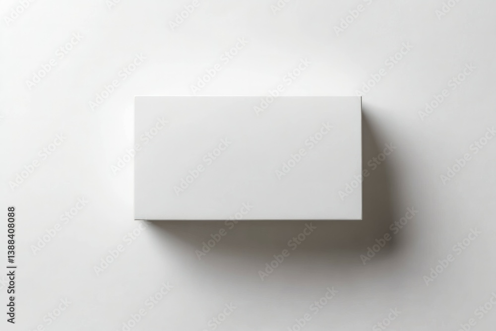 Minimalist white box on plain background. AI generated Minimalist white box on plain background. AI generated