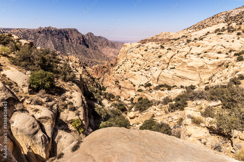 Wadi Dana canyon in Dana Biosphere Reserve, Jordan
