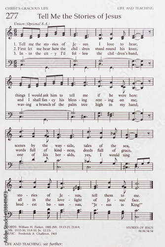 фотографія Tell Me the Stories of Jesus hymnal music