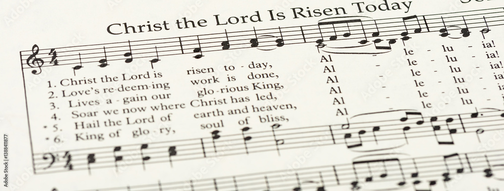 Christ the Lord is Risen Today Easter hymnal music Christ the Lord is Risen Today Easter hymnal music