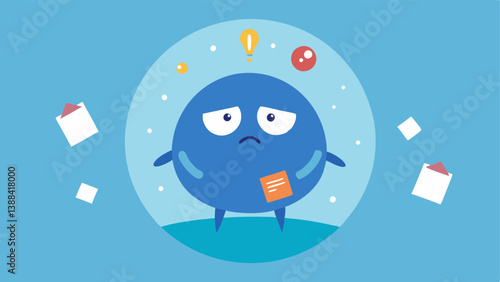 In a Bubble A character inside a bubble surrounded by reminders of responsibilities like bills and schedules looking stressed and ped illustrating the feeling of being overwhelmed.