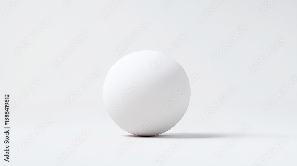 A perfectly smooth, white sphere dominates the image. It rests on a plain white background, creating a minimalist composition. The lighting is even, highlighting the spheres form. The style is clean A perfectly smooth, white sphere dominates the image. It rests on a plain white background, creating a minimalist composition. The lighting is even, highlighting the spheres form. The style is clean