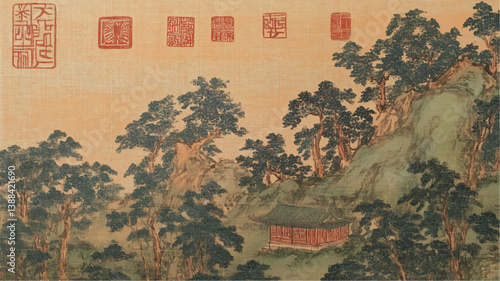 ancient chinese landscape painting  