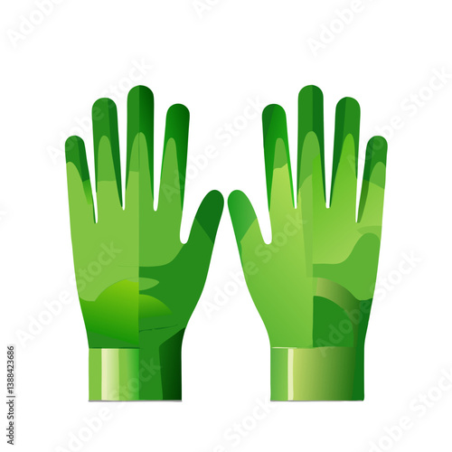 Green Gloves Icon