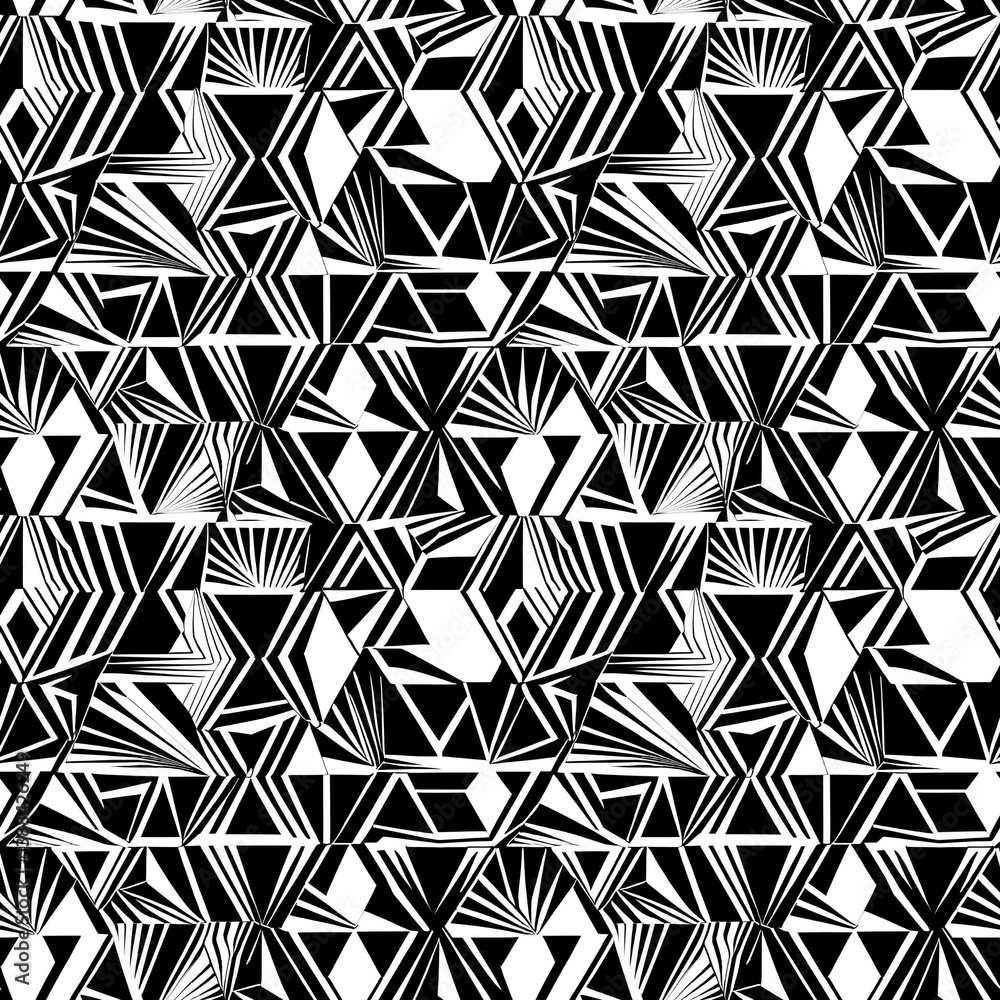Fototapeta premium a black and white geometric pattern
