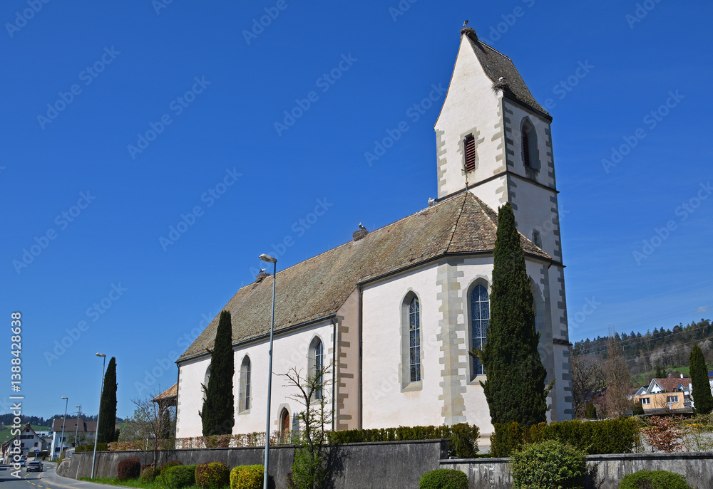 Fototapeta premium Gotische Kreuzkirche, Uznach SG