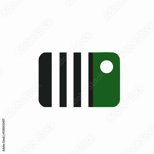 Barcode Scanner - Vector icon, isolated on white background  -  