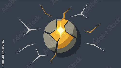 Light Shining Through Cracks An illustration of a cracked surface with light shining through symbolizing that vulnerability can illuminate even the darkest aspects of life leading