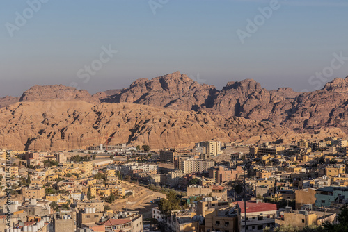 Obraz na płótnie View of Wadi Musa town, Jordan w salonie