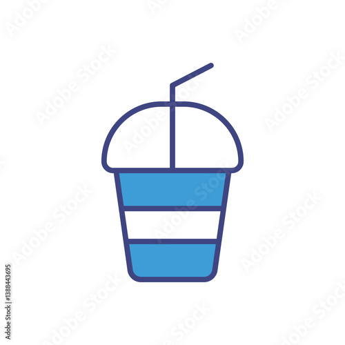 Slush Drink icon vector stock illustration