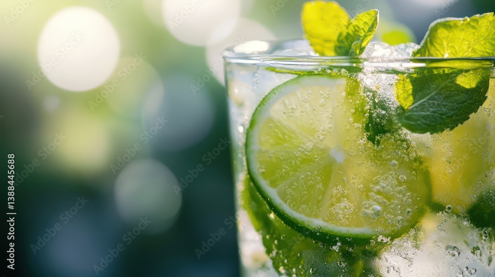 Fototapeta premium Refreshing Summer Citrus Cocktail Drink Image