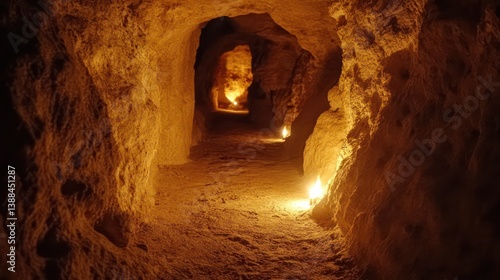 Wallpaper Mural Underground Cave Tunnel Passageway Torontodigital.ca