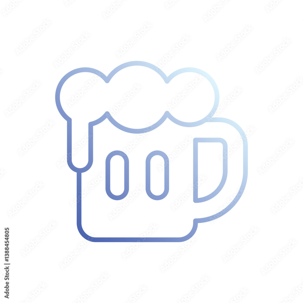 Beer Mug icon vector stock illustration Beer Mug icon vector stock illustration