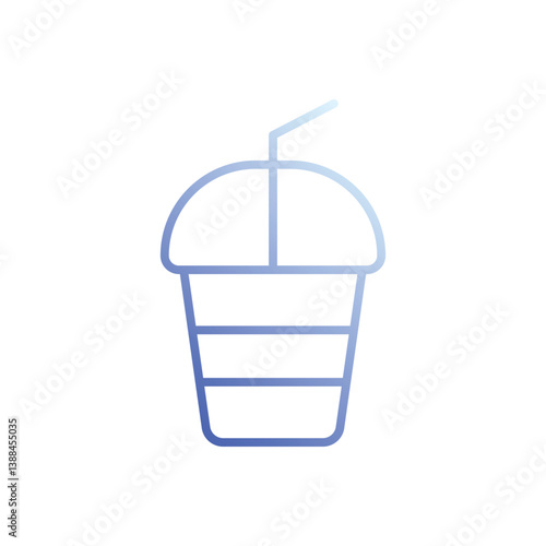 Slush Drink icon vector stock illustration