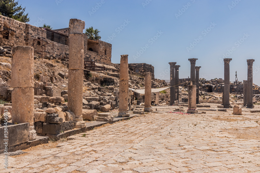 Roman colonnade at Umm Qais (Gadara), Jordan Roman colonnade at Umm Qais (Gadara), Jordan