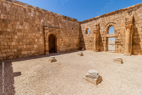 Ruins of Qasr al-Hallabat mosque, Jordan