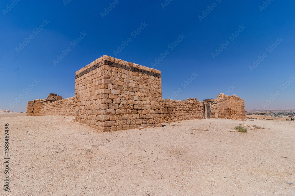View of Qasr al-Hallabat fort, Jordan View of Qasr al-Hallabat fort, Jordan