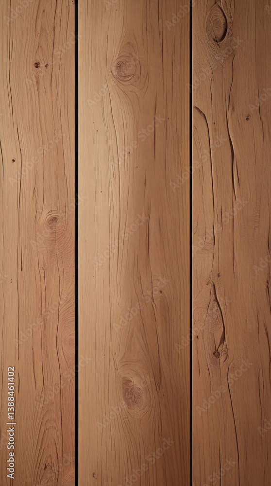 Naklejka premium Elegant polished light brown wood texture image for background wallpaper high resolution wood grain pattern premium stock photography