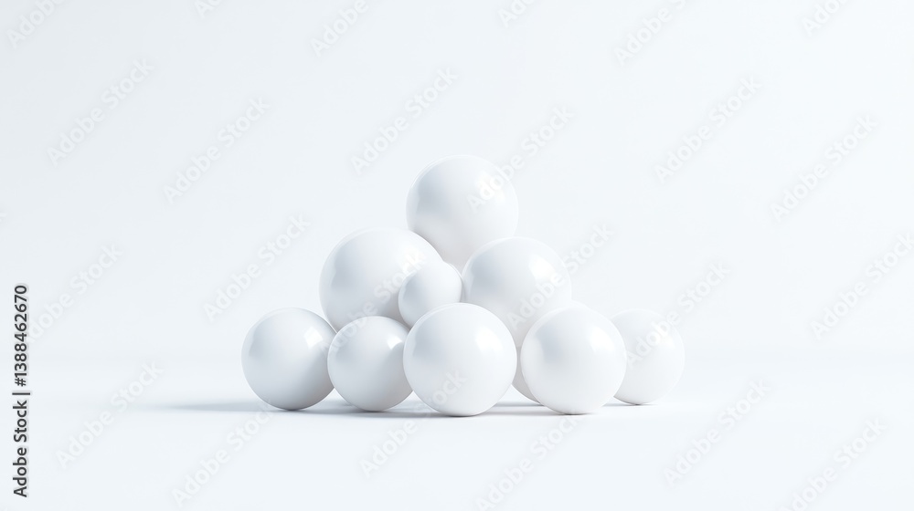 White Spheres Minimalist Still Life, High-resolution, Soft Lighting, Low Angle Cluster, Smooth Surfaces, Static Arrangement, Clean Background, Bright Pure White, Ideal for Website Design White Spheres Minimalist Still Life, High-resolution, Soft Lighting, Low Angle Cluster, Smooth Surfaces, Static Arrangement, Clean Background, Bright Pure White, Ideal for Website Design