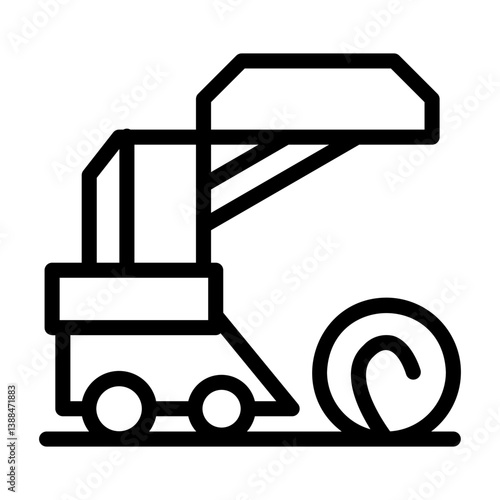 hay bale Line Icon