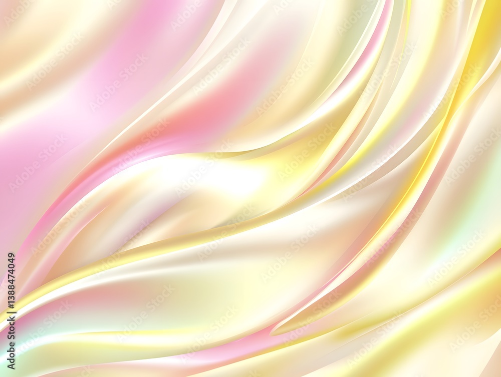 Obraz premium Abstract Pastel Swirls: Soft, Flowing Gradient Background