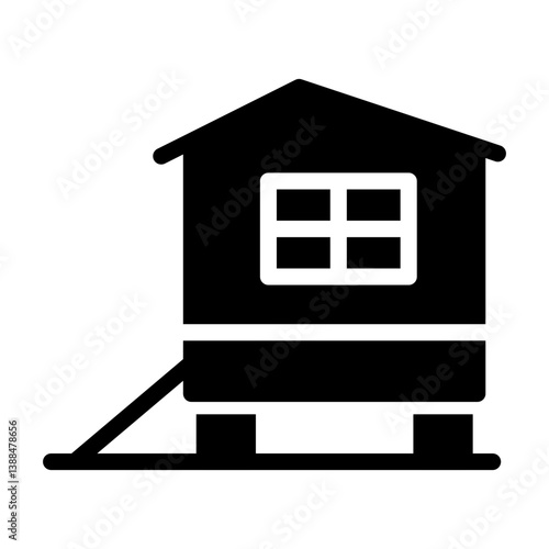 chicken coop Solid icon