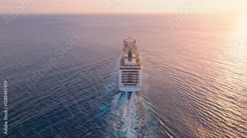 Enjoy exclusive travel aboard a modern cruise liner on the open ocean