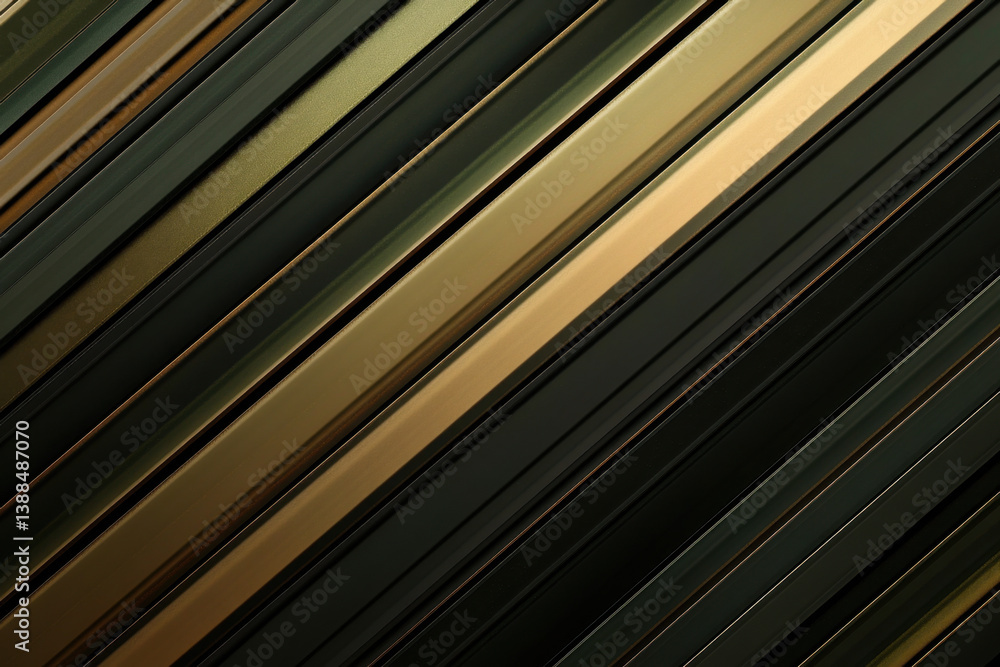 Abstract Diagonal Lines in Green and Gold Color Tones Abstract Diagonal Lines in Green and Gold Color Tones